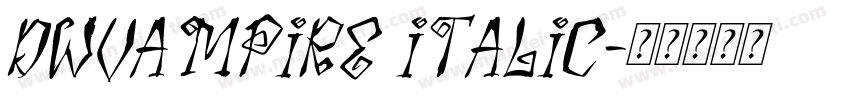 DWVampire Italic字体转换